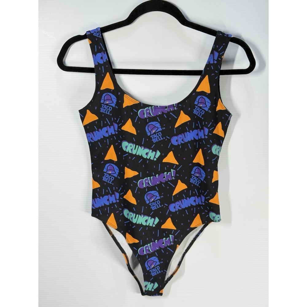 Forever 21 Taco Bell Swimsuit Logo - Size Small One Piece Beach Pool NWOT RARE
